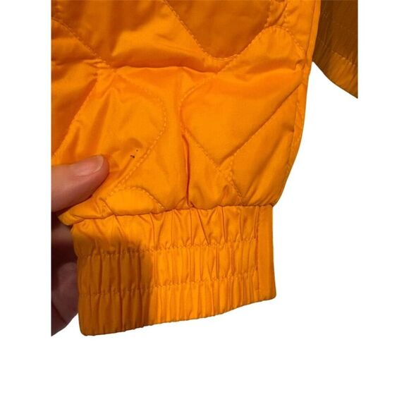 Columbia Women's Insulated Bomber Jacket Yellow Size L Hooded Casual - Picture 7 of 16